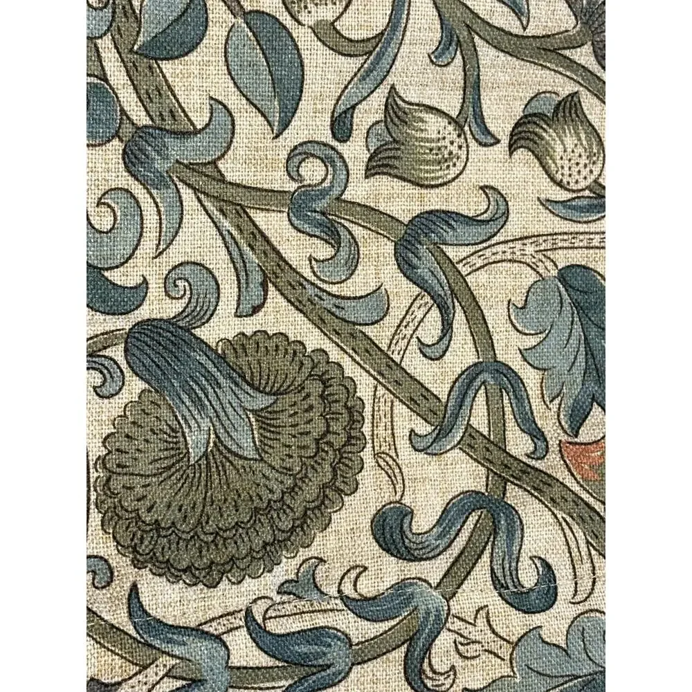 William Morris & Co. Window Curtains Panels Lodden Set Pair 50 X 96” Blue Drapes